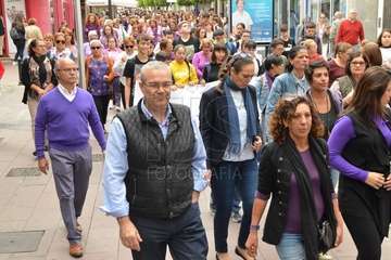 Telde protesta en silencio contra la violencia machista (Foto TA y Francisco Javier Santana)